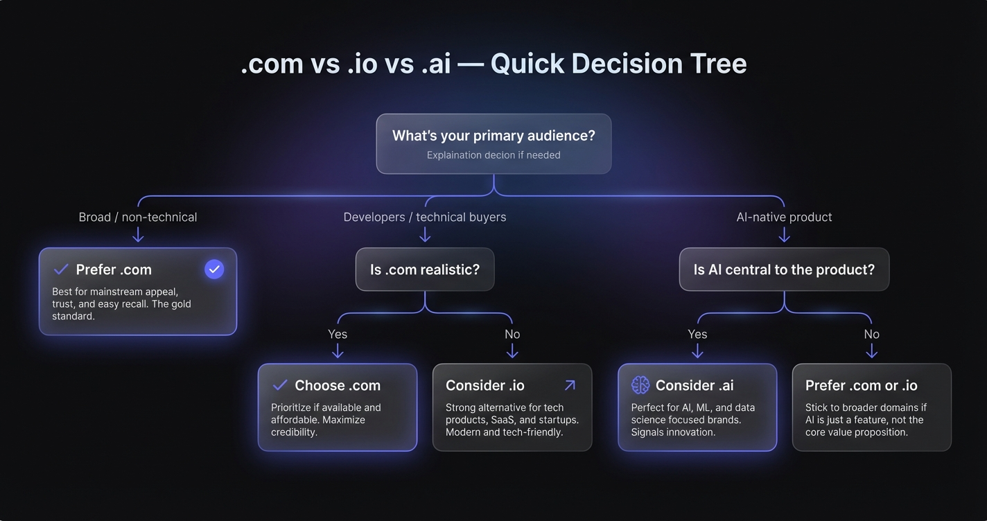 Domain extension decision tree